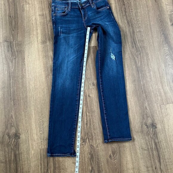 Kut from the Kloth Catherine Mid Rise Boyfriend Distressed Jeans Sz 4 - Picture 8 of 11